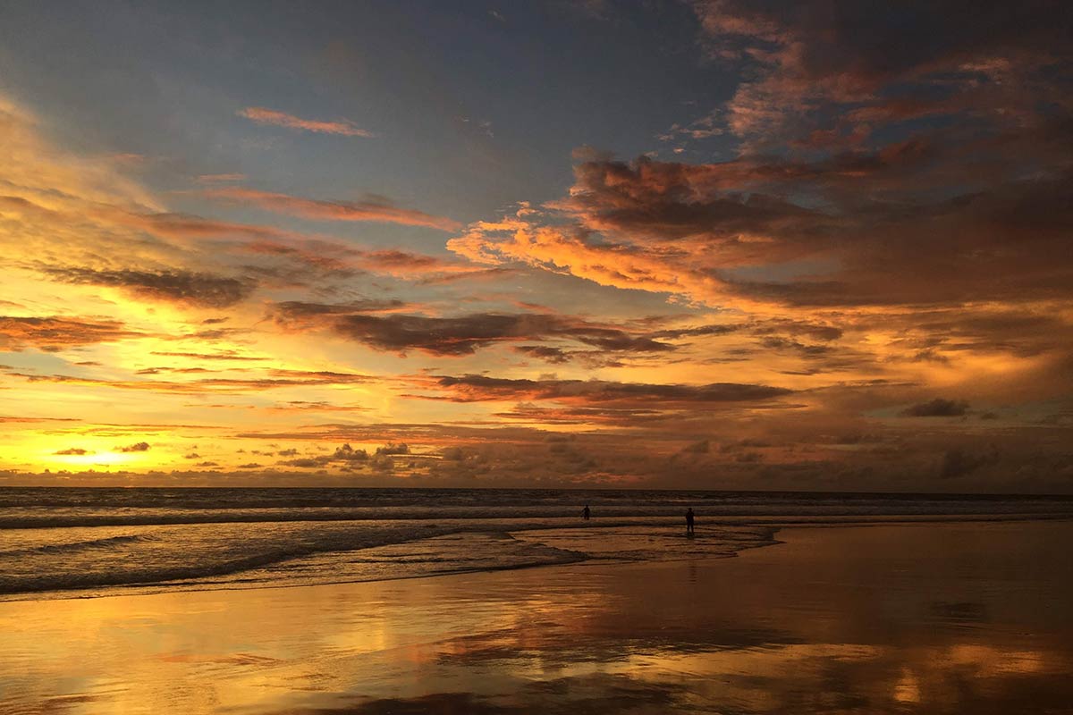 Sunset Legian Beach Bali